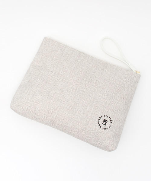 LBC（エルビーシー）の「ビーチクラッチバッグ                    （クラッチバッグ・レディース・アッシュグレー/グレー/ダークグレー・ONE SIZE）」の4枚目の写真