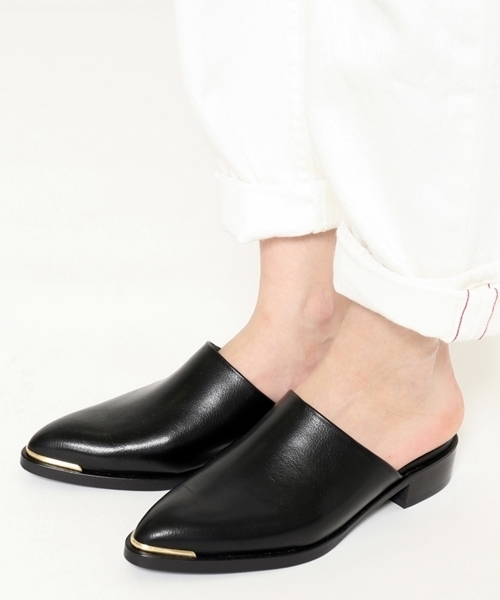 LE TALON（ルタロン）の「GRISE メタルキャップミュール◆（サンダル・レディース・キャメル/ブラック・37.5/36.5/35.5/38）」の2枚目の写真