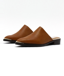 LE TALON | GRISE メタルキャップミュール(サンダル)