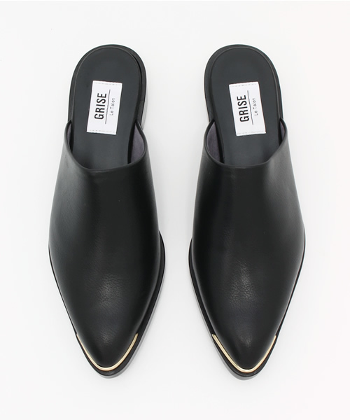 LE TALON（ルタロン）の「GRISE メタルキャップミュール◆（サンダル・レディース・キャメル/ブラック・37.5/36.5/35.5/38）」の9枚目の写真