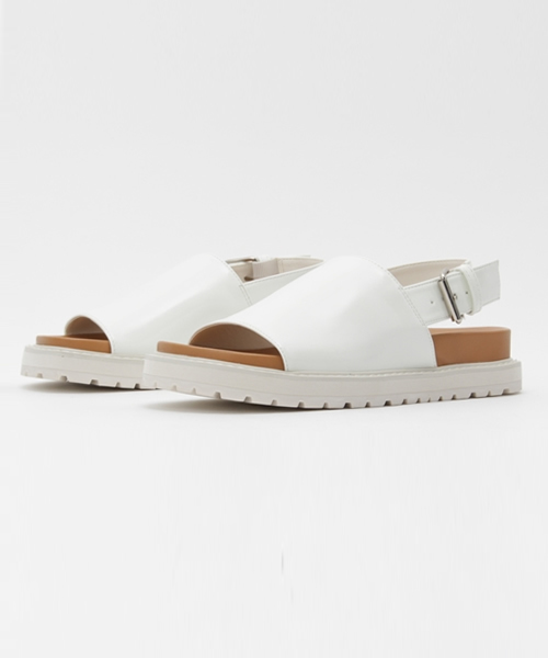 SLY（スライ）の「COVERDED FLAT SANDAL（サンダル・レディース・ブラック/ホワイト/ネイビー・LARGE/SMALL/MEDIUM）」の11枚目の写真