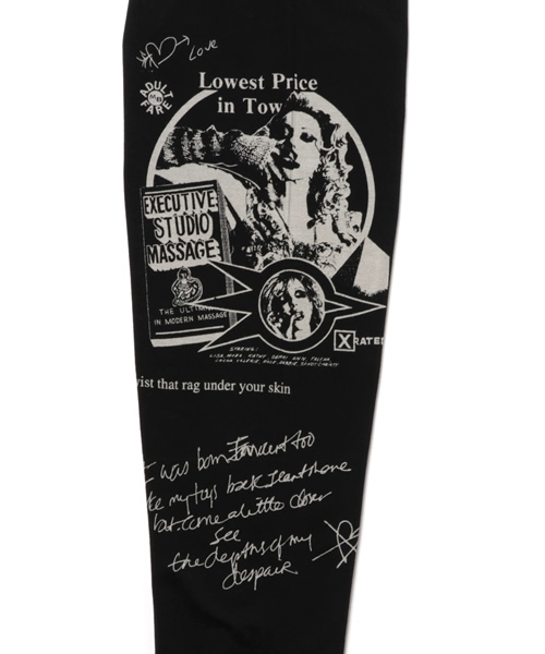 HYSTERIC GLAMOUR(ヒステリックグラマー)の「Courtney Love/COURTNEY SCRATCH pt レギンス(レギンス/スパッツ・レディース・ブラック・FREE)」の6枚目の写真