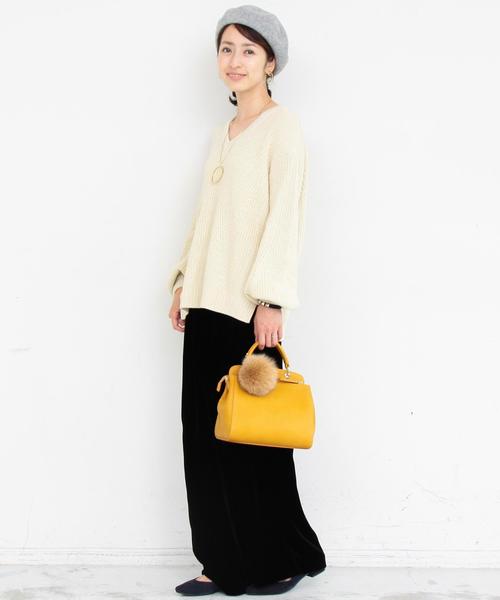 BEAUTY&YOUTH UNITED ARROWS（ビューティーアンドユースユナイテッドアローズ）の「BY∴ フォックスファーポンポンキーチャーム ◆（キーホルダー・レディース・グレー/ベージュ/ネイビー/ピンク/ケリー/ワインレッド・FREE）」の9枚目の写真