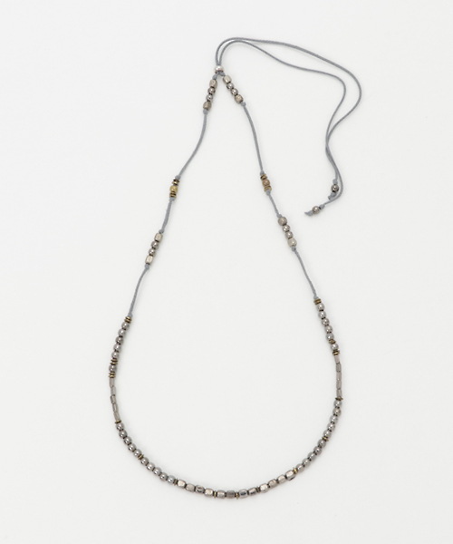 チャイハネ（チャイハネ）の「【チャイハネ】メタリックMEN'Sネックレス（ネックレス・メンズ・シルバー/ゴールド/ブラック・FREE）」の2枚目の写真