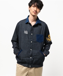 ALDIES | Weal Gum Shirts スカジャン風 刺繍入り シャンブレーシャツ(シャツ/ブラウス)