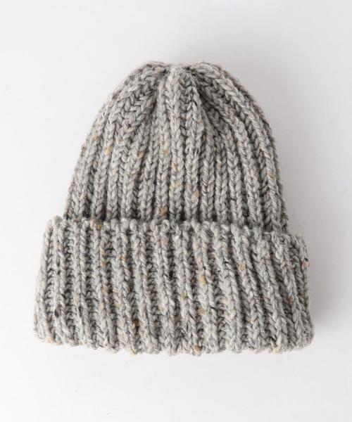 HIGHLAND 2000(ハイランドトゥーサウザンド)の「<HIGHLAND 2000> BOBCAP NEP/ニット帽◆(ニットキャップ/ビーニー・メンズ・ブラック/ライトグレー/ダークグレー/ブラウン/ネイビー/パープル・FREE)」の2枚目の写真