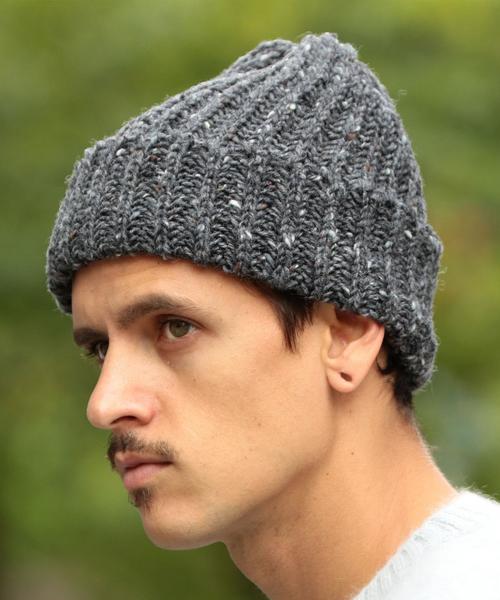 HIGHLAND 2000(ハイランドトゥーサウザンド)の「<HIGHLAND 2000> BOBCAP NEP/ニット帽◆(ニットキャップ/ビーニー・メンズ・ブラック/ライトグレー/ダークグレー/ブラウン/ネイビー/パープル・FREE)」の3枚目の写真