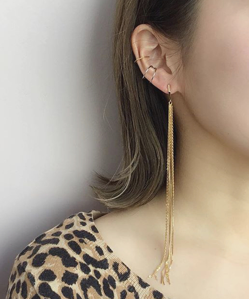 Jouete（ジュエッテ）の「ラップカフス ロングチェーン（イヤリング
