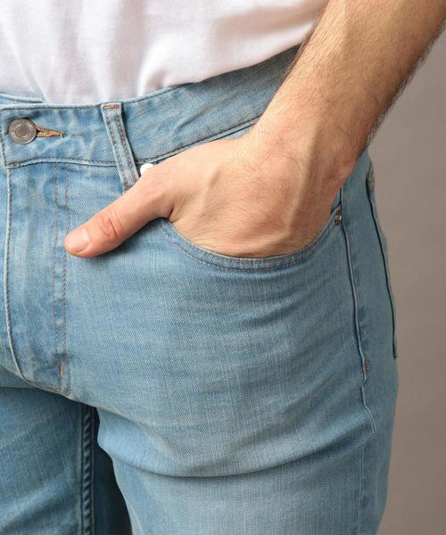 BEAUTY&YOUTH UNITED ARROWS（ビューティーアンドユースユナイテッドアローズ）の「【WEB限定】 by スキニー デニムパンツ ◆（デニムパンツ・メンズ・コバルトブルー/ライトブルー・SMALL/LARGE/MEDIUM）」の3枚目の写真