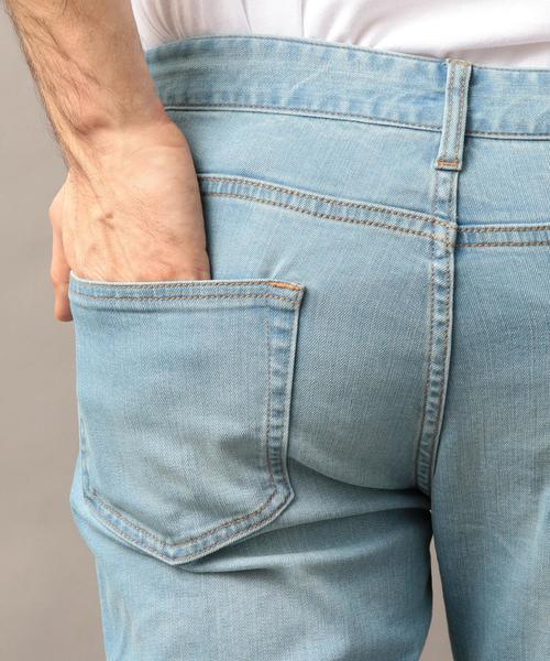 BEAUTY&YOUTH UNITED ARROWS（ビューティーアンドユースユナイテッドアローズ）の「【WEB限定】 by スキニー デニムパンツ ◆（デニムパンツ・メンズ・コバルトブルー/ライトブルー・SMALL/LARGE/MEDIUM）」の4枚目の写真