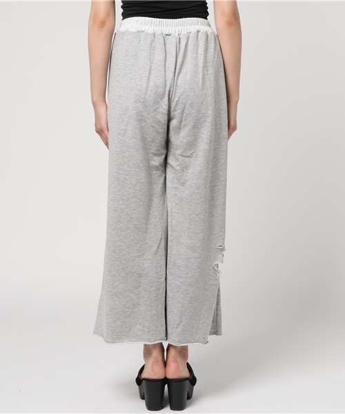 WEGO（ウィゴー）の「WEGO/ヘビークラッシュスウェットワイドパンツ（その他パンツ・レディース・杢グレー/サックスブルー/ライトピンク/ブラック・FREE）」の7枚目の写真