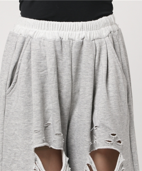 WEGO（ウィゴー）の「WEGO/ヘビークラッシュスウェットワイドパンツ（その他パンツ・レディース・杢グレー/サックスブルー/ライトピンク/ブラック・FREE）」の8枚目の写真