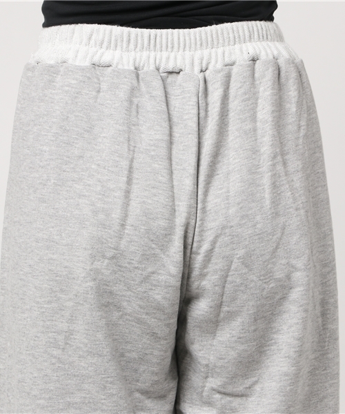 WEGO（ウィゴー）の「WEGO/ヘビークラッシュスウェットワイドパンツ（その他パンツ・レディース・杢グレー/サックスブルー/ライトピンク/ブラック・FREE）」の9枚目の写真