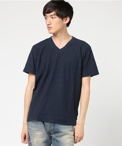 DIESEL（ディーゼル）の「00SZKP0QAQU（Tシャツ/カットソー・メンズ・ネイビー/ブラック/ホワイト・X-SMALL/XX-LARGE/LARGE/SMALL/MEDIUM/XXX-LARGE/X-LARGE）」の3枚目の写真