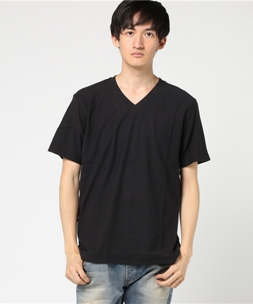 DIESEL（ディーゼル）の「00SZKP0QAQU（Tシャツ/カットソー・メンズ・ネイビー/ブラック/ホワイト・X-SMALL/XX-LARGE/LARGE/SMALL/MEDIUM/XXX-LARGE/X-LARGE）」の2枚目の写真