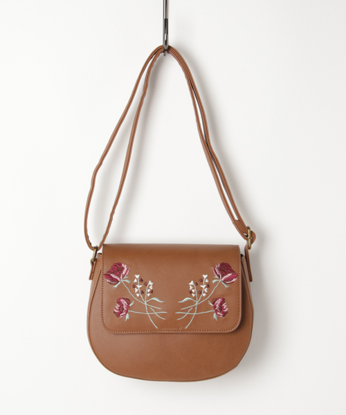 earth music&ecology（アースミュージックアンドエコロジー）の「花刺繍ショルダーバッグ（ショルダーバッグ・レディース・ブラック/ボルドー/キャメル・FREE）」の11枚目の写真
