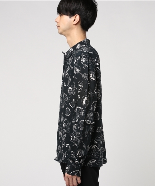 ALLSAINTS（オールセインツ）の「 FEELS LS SHIRT（シャツ/ブラウス・メンズ・ブラック・SMALL/LARGE/X-SMALL/MEDIUM）」の7枚目の写真