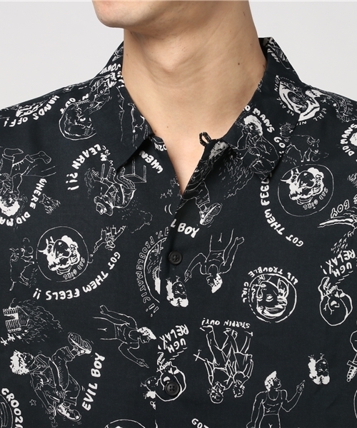 ALLSAINTS（オールセインツ）の「 FEELS LS SHIRT（シャツ/ブラウス・メンズ・ブラック・SMALL/LARGE/X-SMALL/MEDIUM）」の6枚目の写真