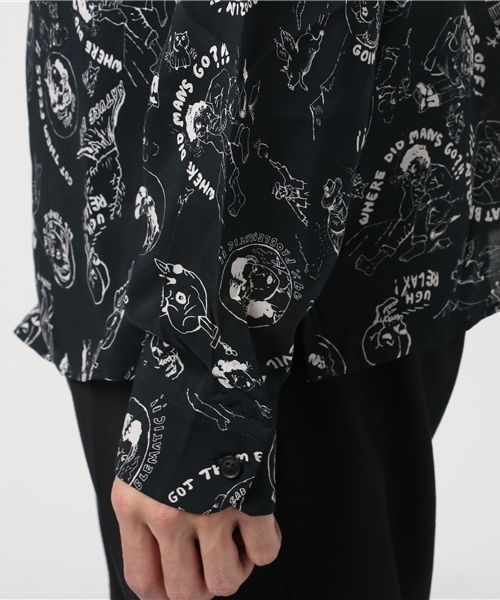 ALLSAINTS（オールセインツ）の「 FEELS LS SHIRT（シャツ/ブラウス・メンズ・ブラック・SMALL/LARGE/X-SMALL/MEDIUM）」の8枚目の写真