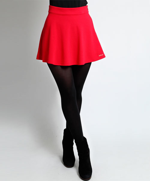 MILKFED.（ミルクフェド）の「JERSEY FLARE SKIRT（スカート・レディース・ブラック/チャコールグレー/レッド・SMALL/MEDIUM）」の4枚目の写真