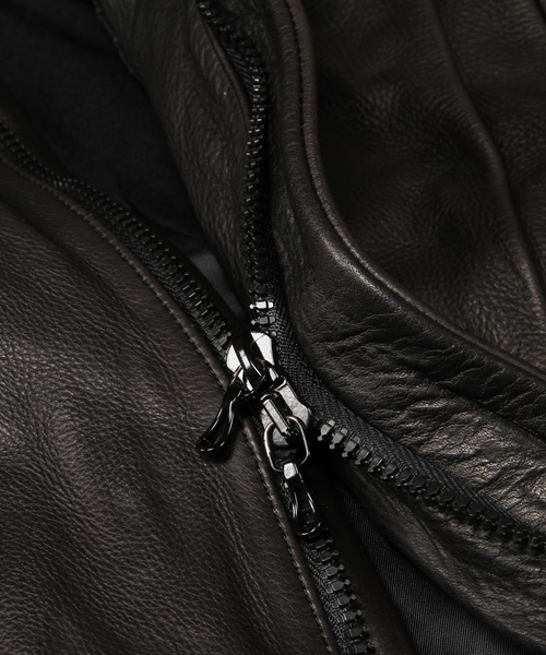 CIVILIZED（シヴィライズド）の「RESECTED COLLAR JACKET（ライダース  