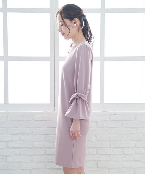 ROPE' PICNIC(ロペピクニック)の「【WEB限定】ミニリップルリボンフリルワンピース(ワンピース・レディース・ブラック/ネイビー/ピンク・38)」の9枚目の写真