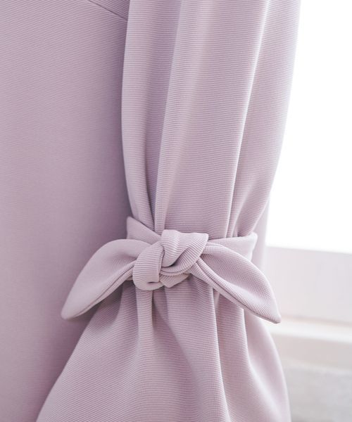 ROPE' PICNIC(ロペピクニック)の「【WEB限定】ミニリップルリボンフリルワンピース(ワンピース・レディース・ブラック/ネイビー/ピンク・38)」の8枚目の写真