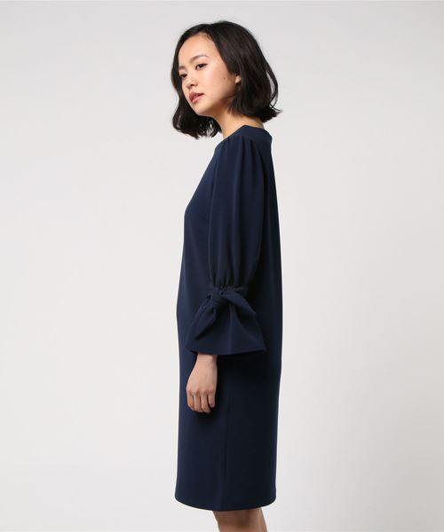 ROPE' PICNIC(ロペピクニック)の「【WEB限定】ミニリップルリボンフリルワンピース(ワンピース・レディース・ブラック/ネイビー/ピンク・38)」の14枚目の写真