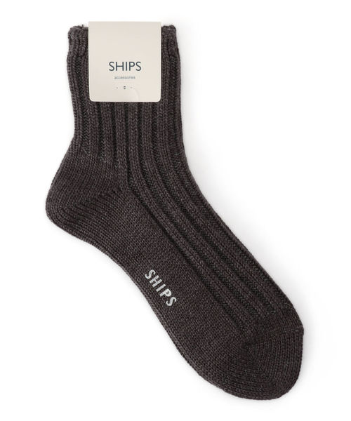 SHIPS(シップス)の「ショートリブソックス(ソックス/靴下・レディース・グレー/オフホワイト/イエロー/オレンジ・ONE SIZE)」の2枚目の写真