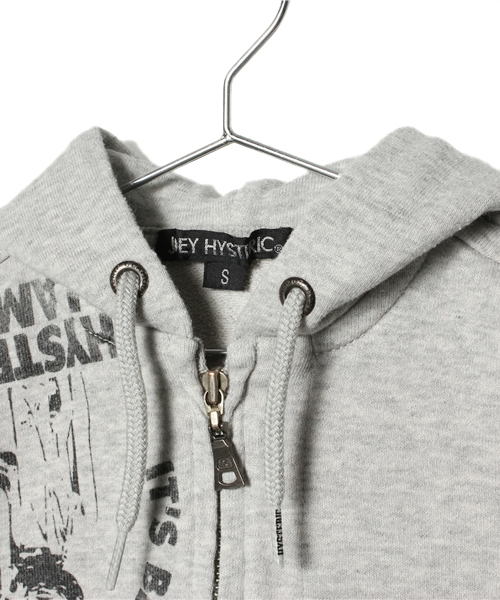 JOEY HYSTERIC（ジョーイヒステリック）の「SCRATCH pt PK（パーカー・キッズ・ホワイト/ブラック/グレー・X-SMALL/SMALL/MEDIUM）」の5枚目の写真