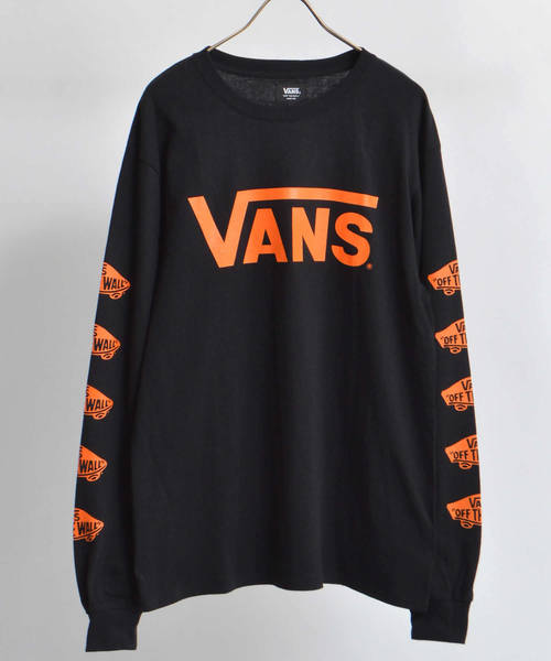 VANS（バンズ）の「VANS/ヴァンズ Primary L/S T-Shirts（Tシャツ/カットソー・メンズ・ブラック/ホワイト・L/M）」の2枚目の写真