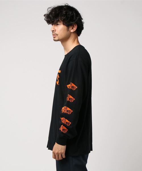 VANS（バンズ）の「VANS/ヴァンズ Primary L/S T-Shirts（Tシャツ/カットソー・メンズ・ブラック/ホワイト・L/M）」の4枚目の写真
