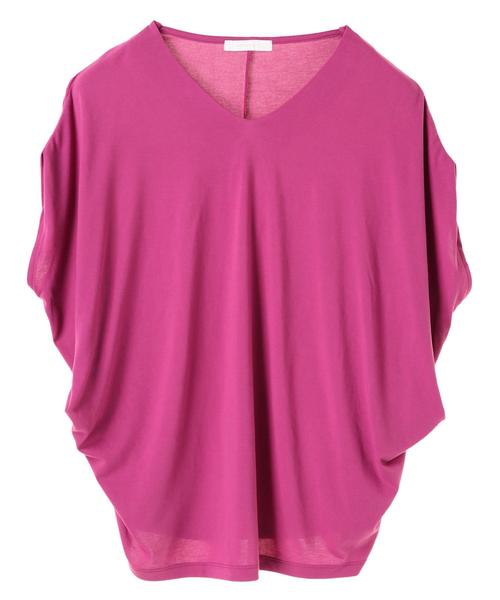 AMERICAN HOLIC（アメリカンホリック）の「・脇タックVネックカットプルオーバー（Tシャツ/カットソー・レディース・オフホワイト/カーキ/ブルー/モカ/ピンク系その他2/グレー系その他/ブラック/マスタード・FREE）」の12枚目の写真