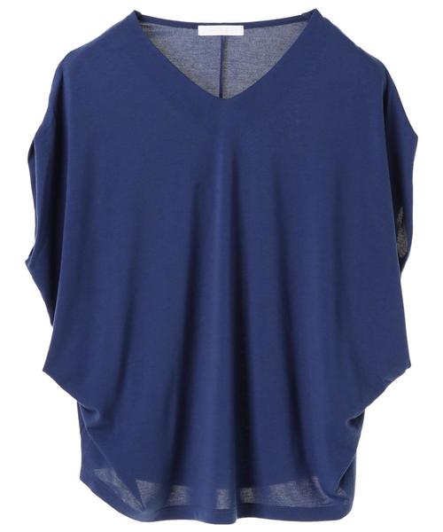 AMERICAN HOLIC（アメリカンホリック）の「・脇タックVネックカットプルオーバー（Tシャツ/カットソー・レディース・オフホワイト/カーキ/ブルー/モカ/ピンク系その他2/グレー系その他/ブラック/マスタード・FREE）」の16枚目の写真