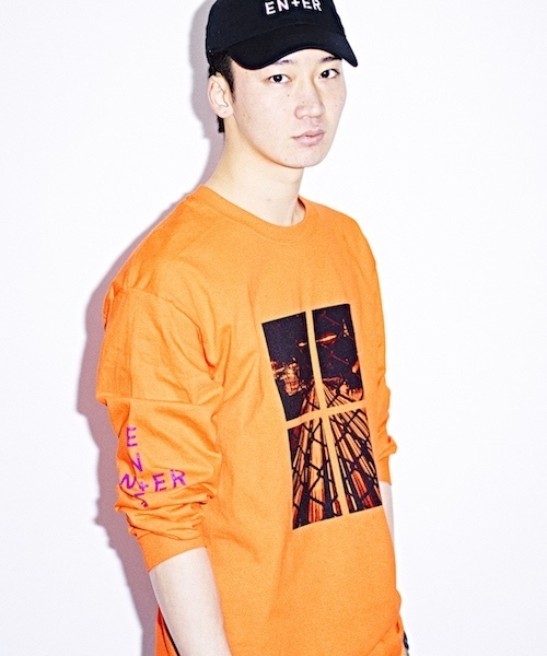 ENER(イーエヌイーアール)の「ロングスリーブTシャツ ”PH”(Tシャツ/カットソー・メンズ・ホワイト/ブラック/ピンク/オレンジ・LARGE/X-LARGE/MEDIUM)」の4枚目の写真