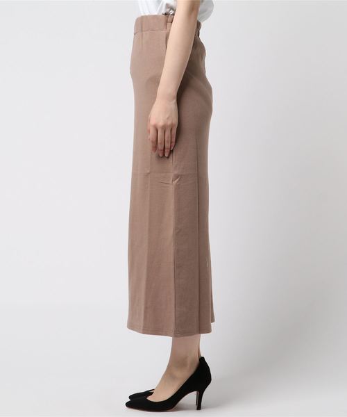 Re:EDIT（リエディ）の「リブカットソートラペーズセミタイトスカート（スカート・レディース・ブラック/ベージュ/パープル/ブラウン/グリーン・MEDIUM/LARGE）」の6枚目の写真