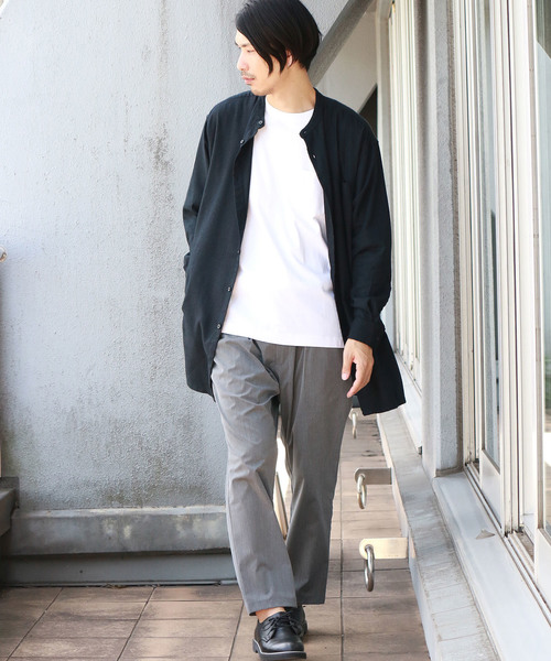 Confirm（コンファーム）の「Confirm / コンファーム 長袖バンドカラーシャツ（シャツ/ブラウス・メンズ・ブラック/ブラウン・L/M）」の6枚目の写真