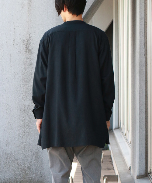 Confirm（コンファーム）の「Confirm / コンファーム 長袖バンドカラーシャツ（シャツ/ブラウス・メンズ・ブラック/ブラウン・L/M）」の10枚目の写真