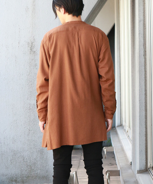 Confirm（コンファーム）の「Confirm / コンファーム 長袖バンドカラーシャツ（シャツ/ブラウス・メンズ・ブラック/ブラウン・L/M）」の15枚目の写真