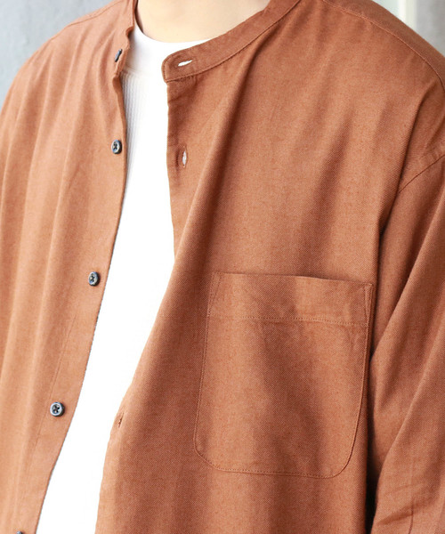 Confirm（コンファーム）の「Confirm / コンファーム 長袖バンドカラーシャツ（シャツ/ブラウス・メンズ・ブラック/ブラウン・L/M）」の17枚目の写真