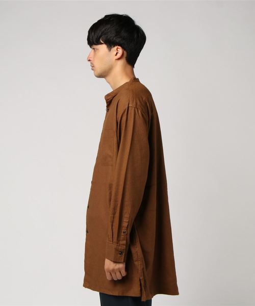 Confirm（コンファーム）の「Confirm / コンファーム 長袖バンドカラーシャツ（シャツ/ブラウス・メンズ・ブラック/ブラウン・L/M）」の3枚目の写真