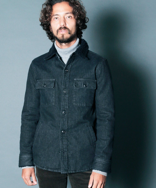 Magine（マージン）の「SHAVING DENIM LINING QUILTING SHIRTS