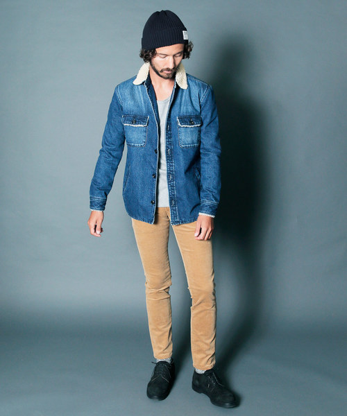 Magine（マージン）の「SHAVING DENIM LINING QUILTING SHIRTS