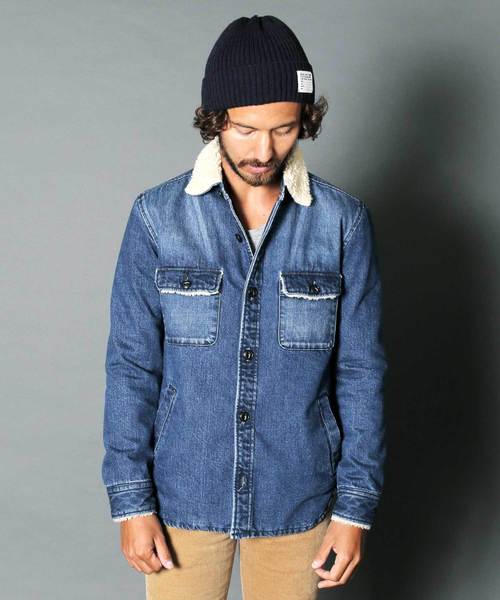 Magine（マージン）の「SHAVING DENIM LINING QUILTING SHIRTS