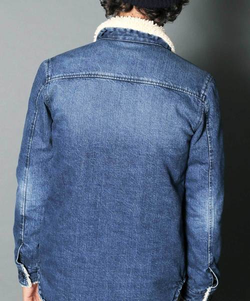 Magine（マージン）の「SHAVING DENIM LINING QUILTING SHIRTS