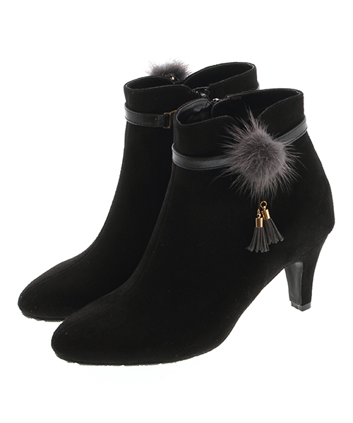 JELLY BEANS（ジェリービーンズ）の「ファータッセル3wayブーツ(115-4867)JELLY BEANS(ジェリービーンズ)（ブーツ・レディース・ブラック/グレー/キャメル・S/M/L）」の2枚目の写真