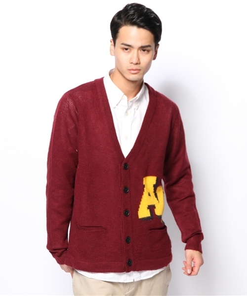 WEGO（ウィゴー）の「WEGO/レタードカーディガン（カーディガン/ボレロ・メンズ・ホワイト/ネイビー/イエロー/ケリー/ワイン・MEDIUM/LARGE）」の19枚目の写真