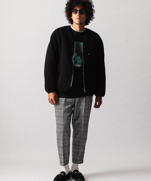 BEAUTY&YOUTH UNITED ARROWS(ビューティーアンドユースユナイテッドアローズ)の「【WEB限定】 by リバーシブル ボア/キルティング ジャケット ◆(ブルゾン・メンズ・ブラウン/ブラック/オリーブ・X-LARGE/MEDIUM/SMALL/LARGE)」の8枚目の写真