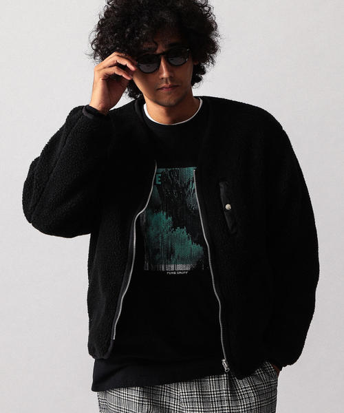 BEAUTY&YOUTH UNITED ARROWS(ビューティーアンドユースユナイテッドアローズ)の「【WEB限定】 by リバーシブル ボア/キルティング ジャケット ◆(ブルゾン・メンズ・ブラウン/ブラック/オリーブ・X-LARGE/MEDIUM/SMALL/LARGE)」の9枚目の写真