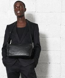 【YArKA/ヤーカ】real leather zip shoulder bag[Naos]/リアルレザーショルダーバッグ